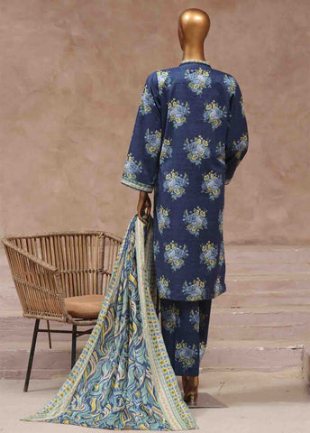 Bin Saeed Fabric - WCP-048- 3 Piece Printed Stitched Suit