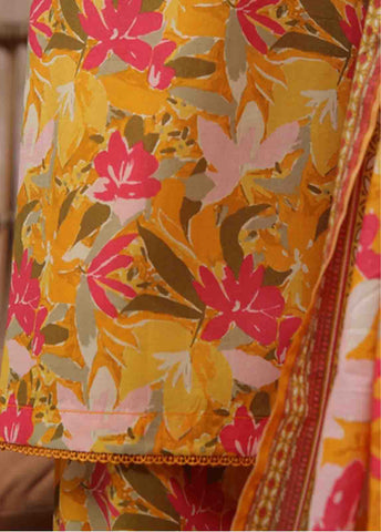 Bin Saeed Fabric - WCP-053- 3 Piece Printed Stitched Suit