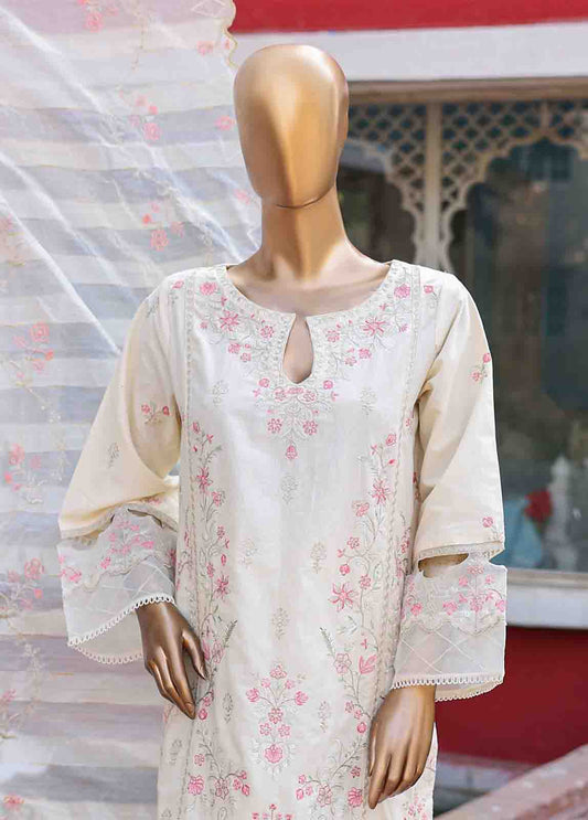 Bin Saeed Fabric - WCTF-001 A R71- 3 Piece Embroidered Stitched Suit