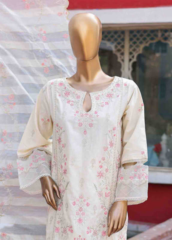 Bin Saeed Fabric - WCTF-001 A R71- 3 Piece Embroidered Stitched Suit