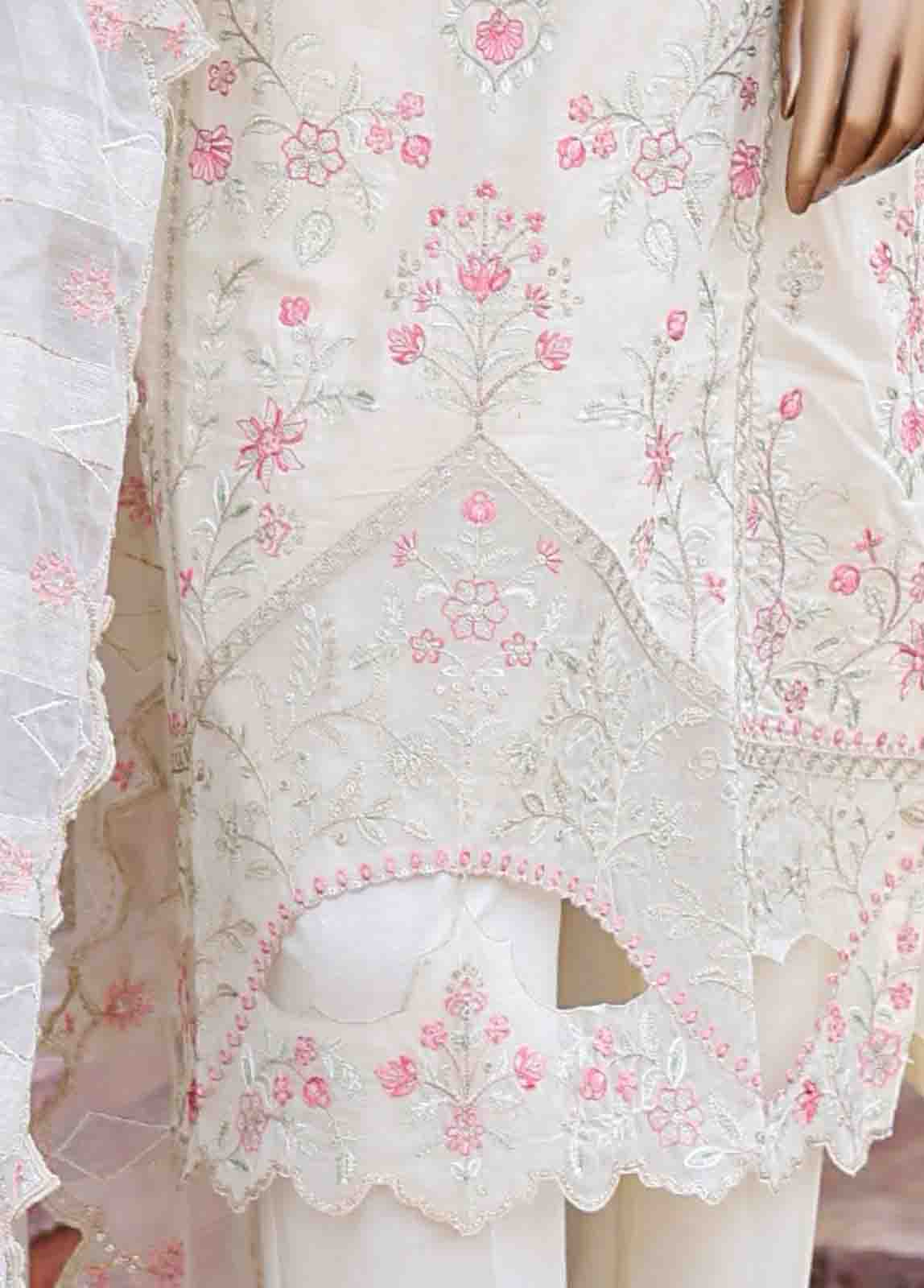 Bin Saeed Fabric - WCTF-001 A R71- 3 Piece Embroidered Stitched Suit