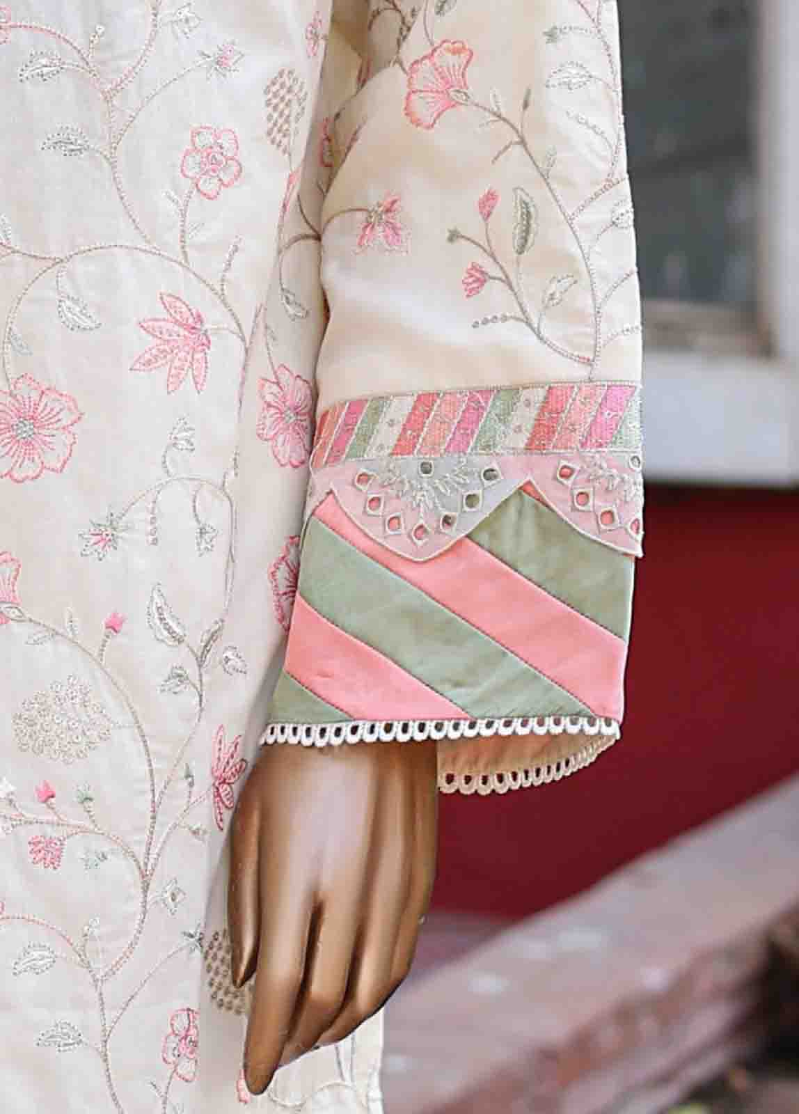 Bin Saeed Fabric - WCTF-001 C- 3 Piece Embroidered Stitched Suit