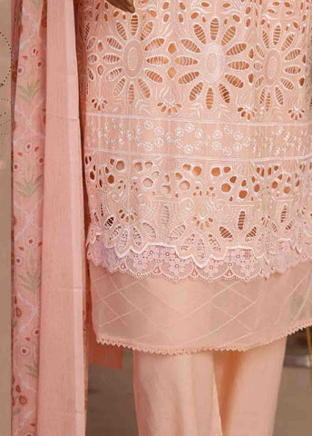 Bin Saeed Fabric - WCTF-002-R-3 Piece Chikankari Stitched Suit