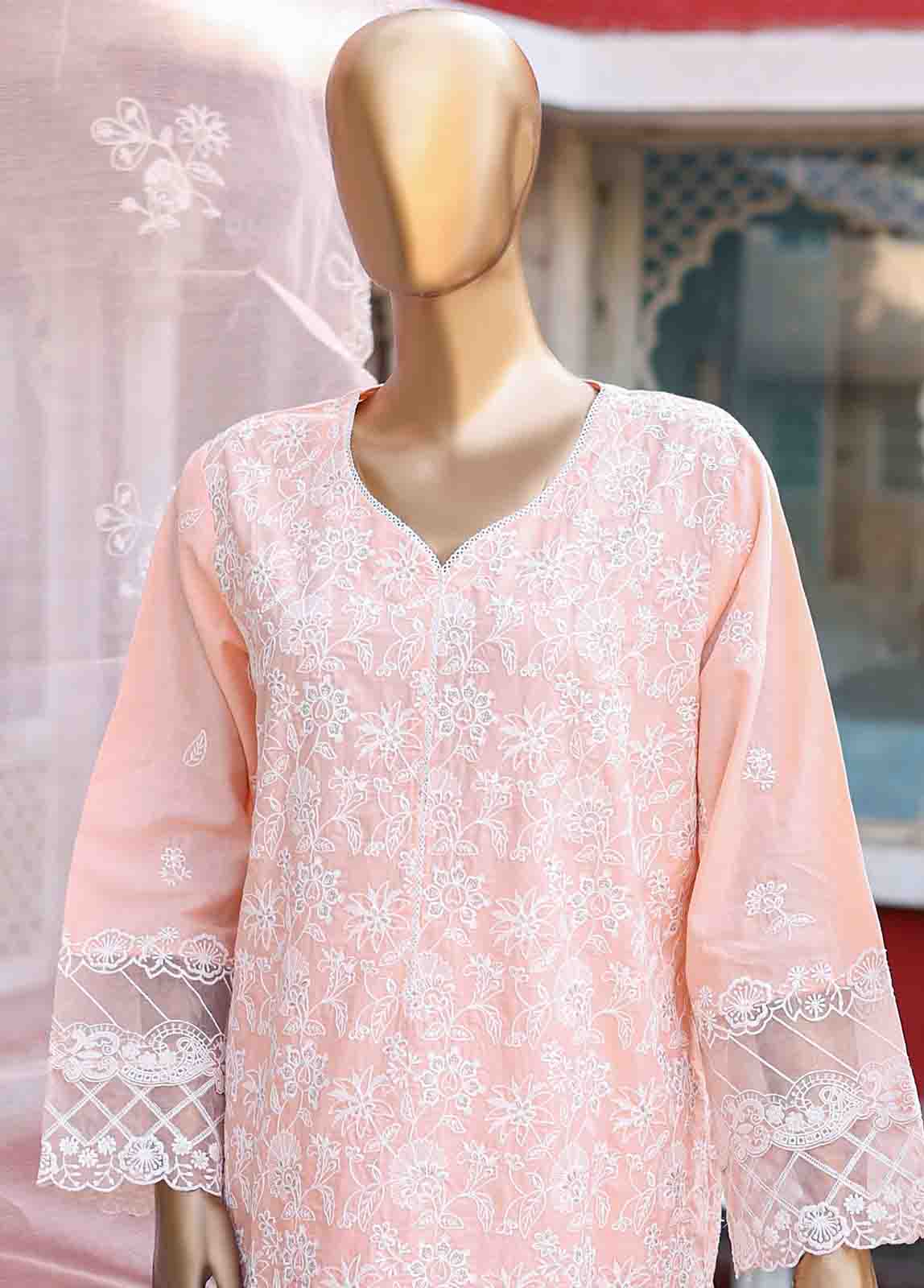 Bin Saeed Fabric - WCTF-002 C- 3 Piece Embroidered Stitched Suit