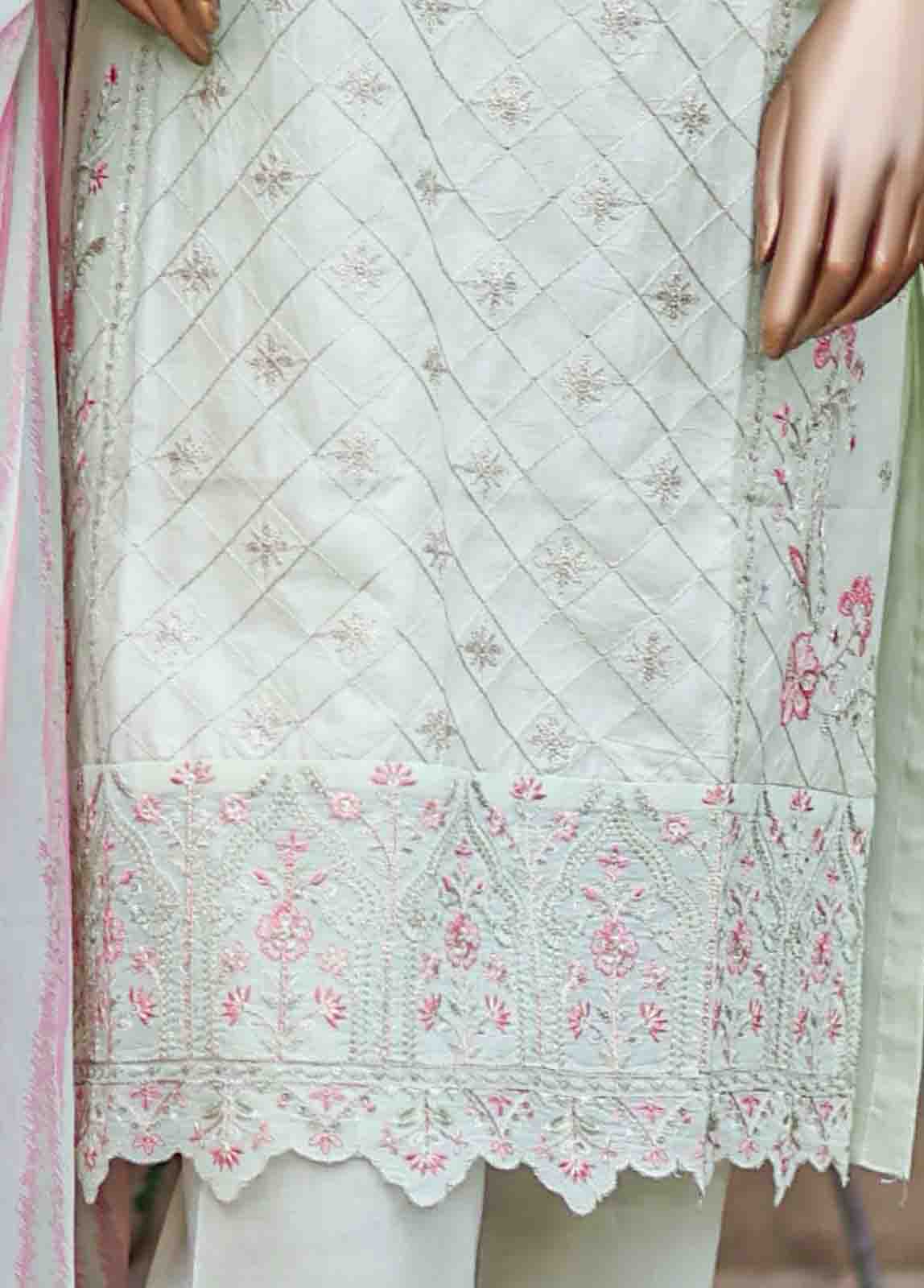 Bin Saeed Fabric - WCTF-003 B-R41 3 Piece Embroidered Stitched Suit