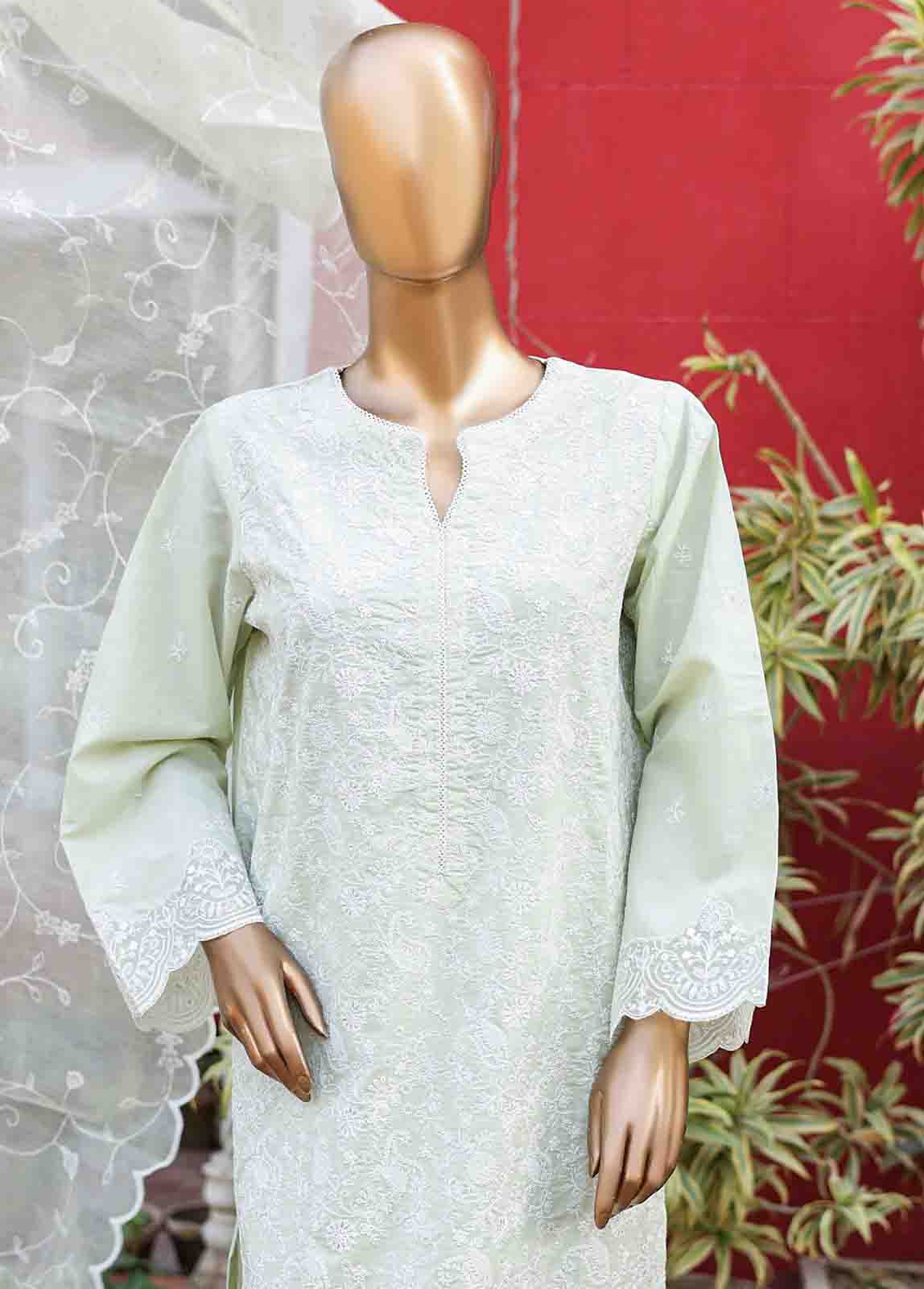 Bin Saeed Fabric - WCTF-003 C- 3 Piece Embroidered Stitched Suit