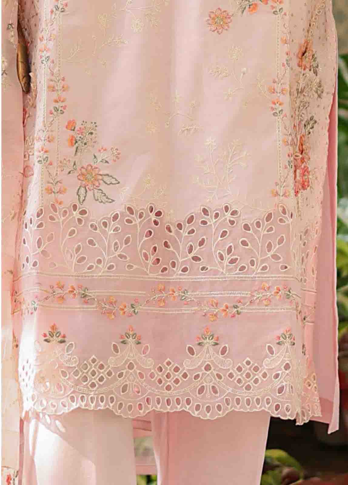 Bin Saeed Fabric - WCTF-004 B- 3 Piece Embroidered Stitched Suit