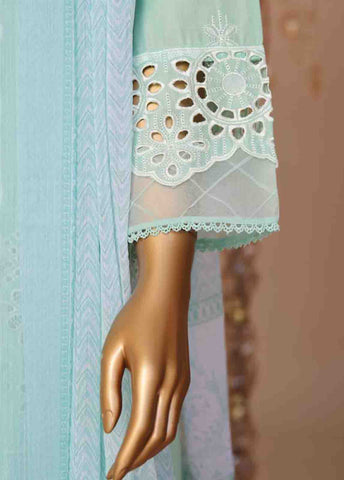 Bin Saeed Fabric - WCTF-006-R-3 Piece Chikankari Stitched Suit