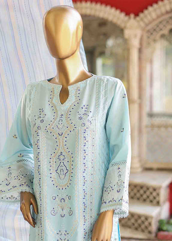 Bin Saeed Fabric - WCTF-007 B- R71 3 Piece Embroidered Stitched Suit