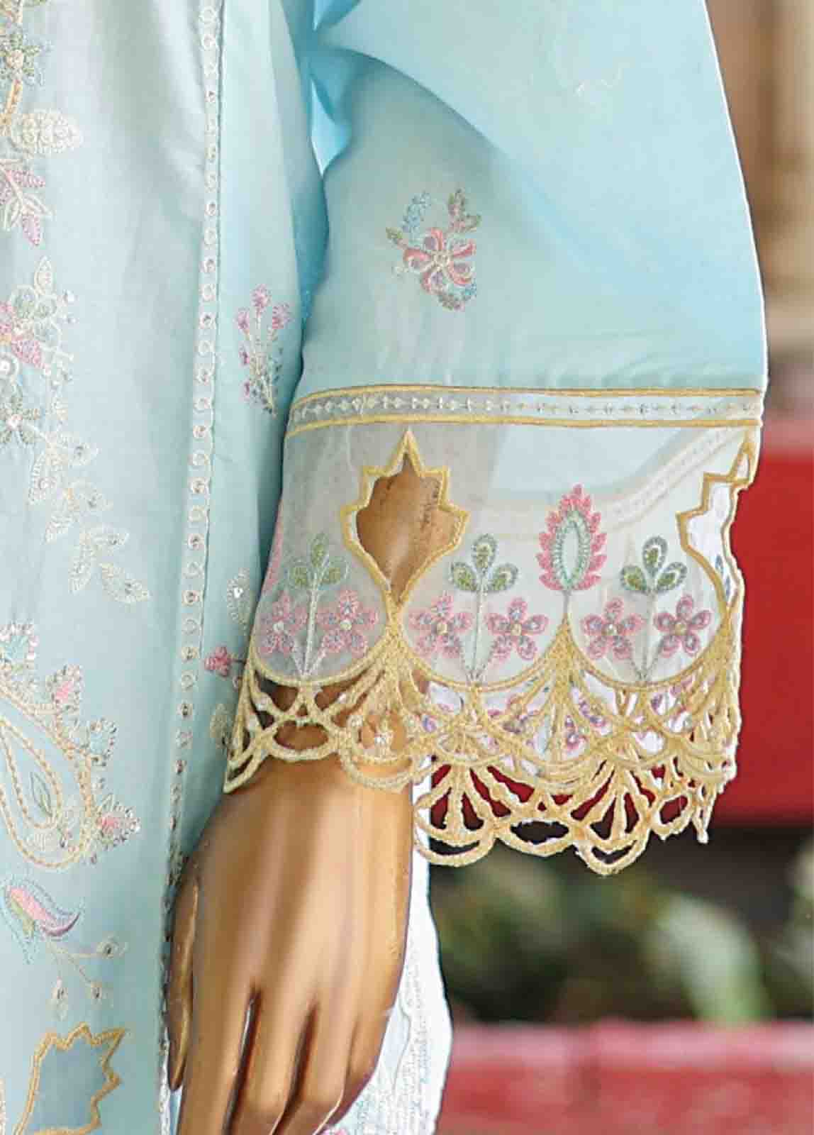 Bin Saeed Fabric - WCTF-007 C- 3 Piece Embroidered Stitched Suit