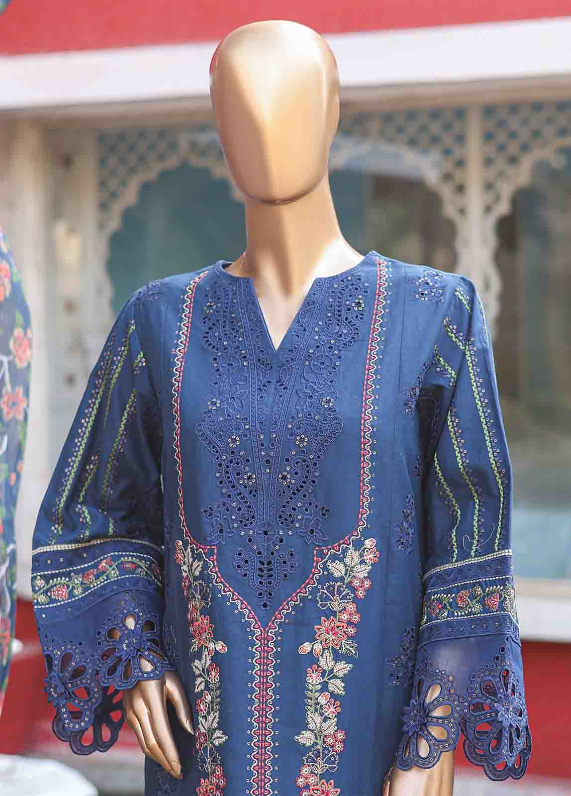 WCTF-008 B- 3 Piece Embroidered Stitched Suit