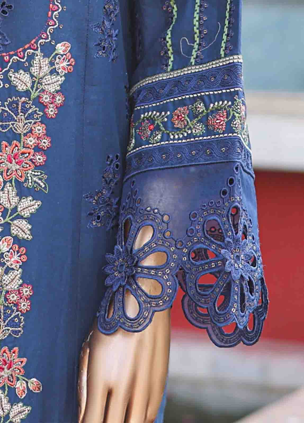 Bin Saeed Fabric - WCTF-008 B- 3 Piece Embroidered Stitched Suit