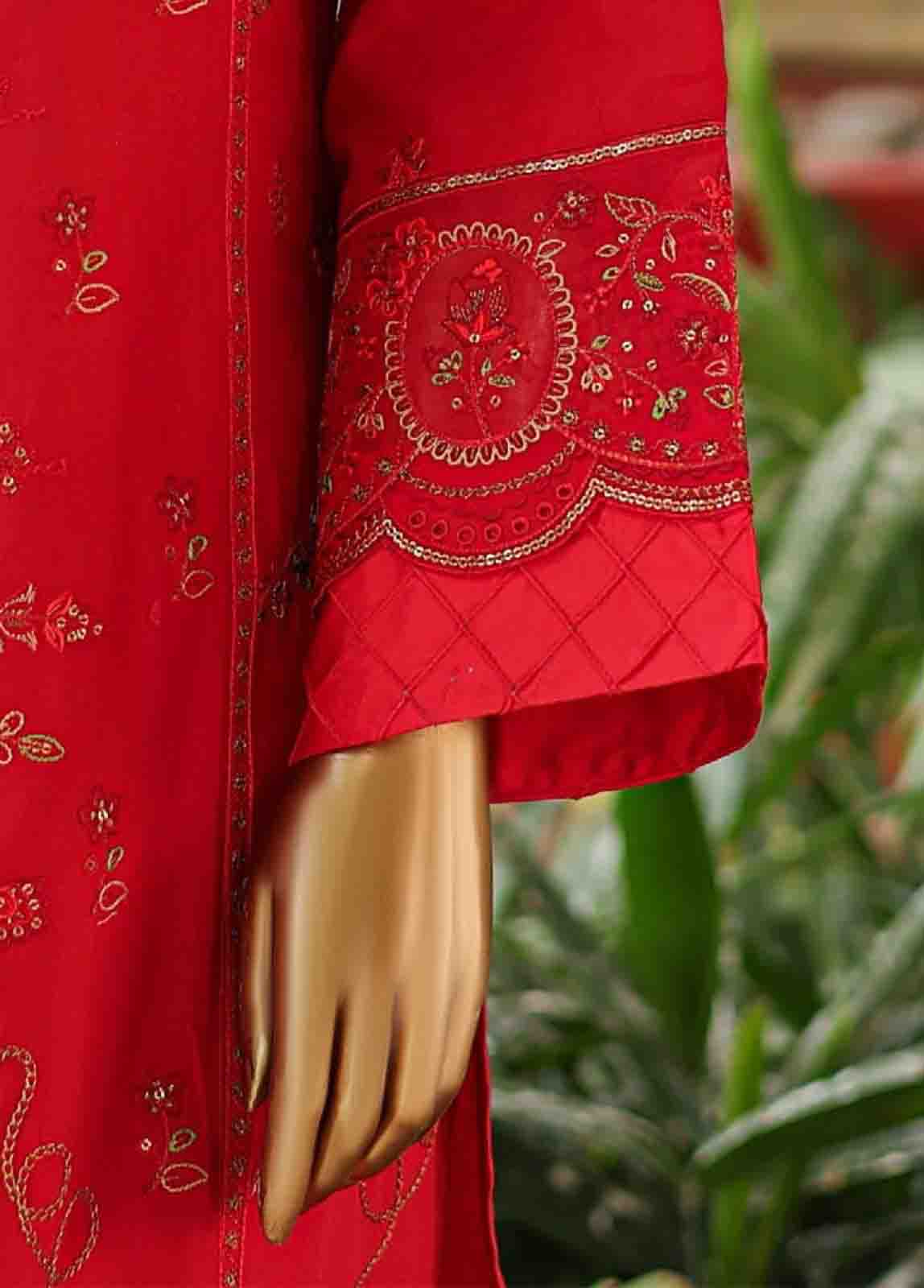 Bin Saeed Fabric - WCTF-009 B- 3 Piece Embroidered Stitched Suit