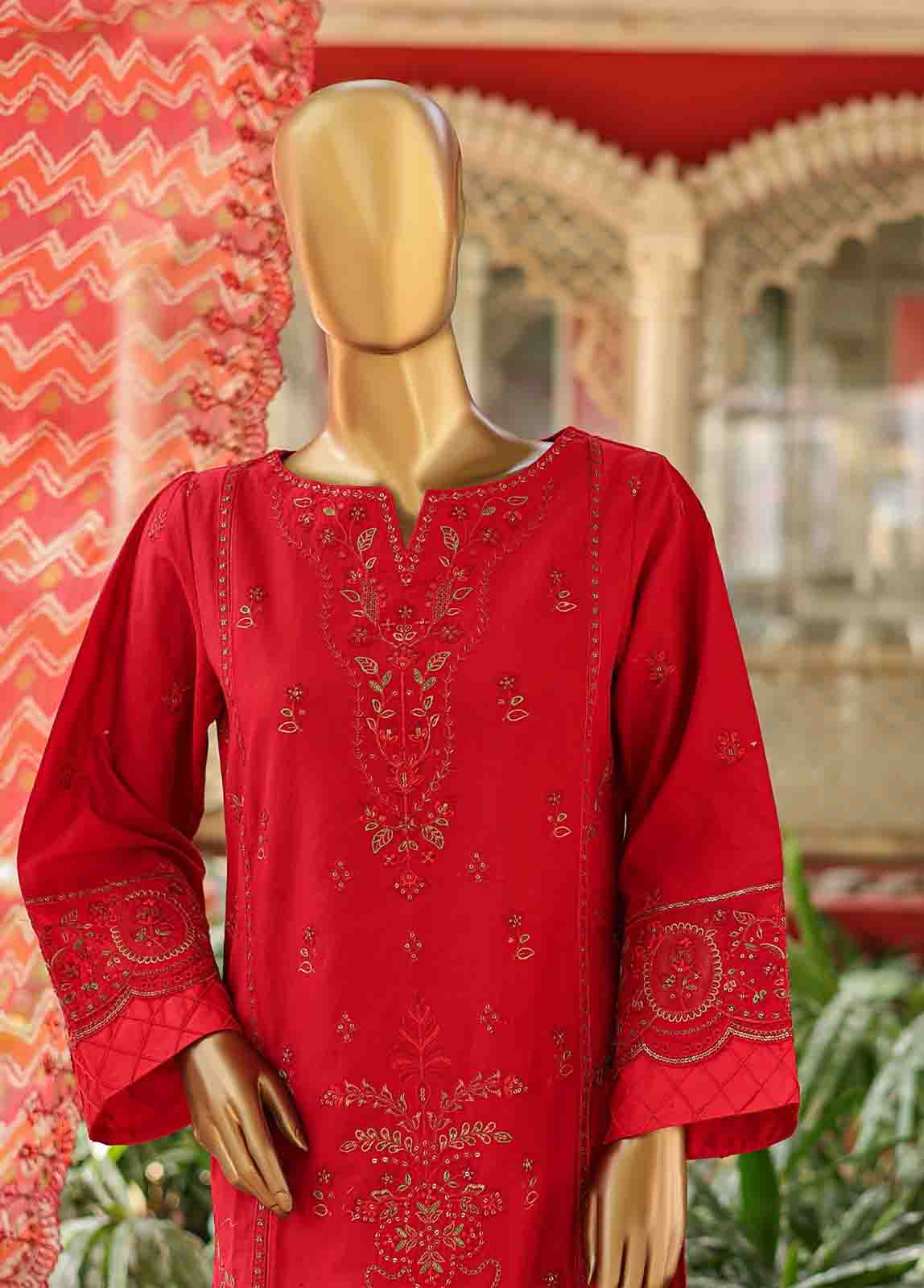 Bin Saeed Fabric - WCTF-009 B- 3 Piece Embroidered Stitched Suit