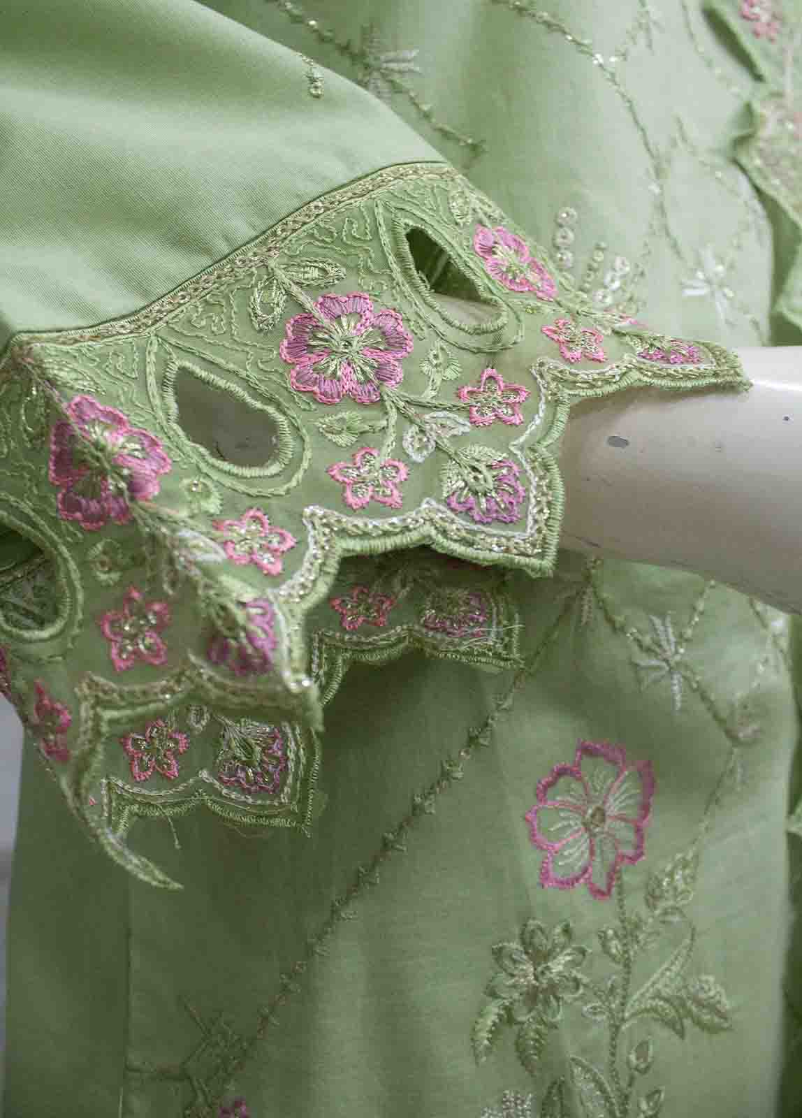 Bin Saeed Fabric - WCTF-011- 3 Piece Embroidered Stitched Suit