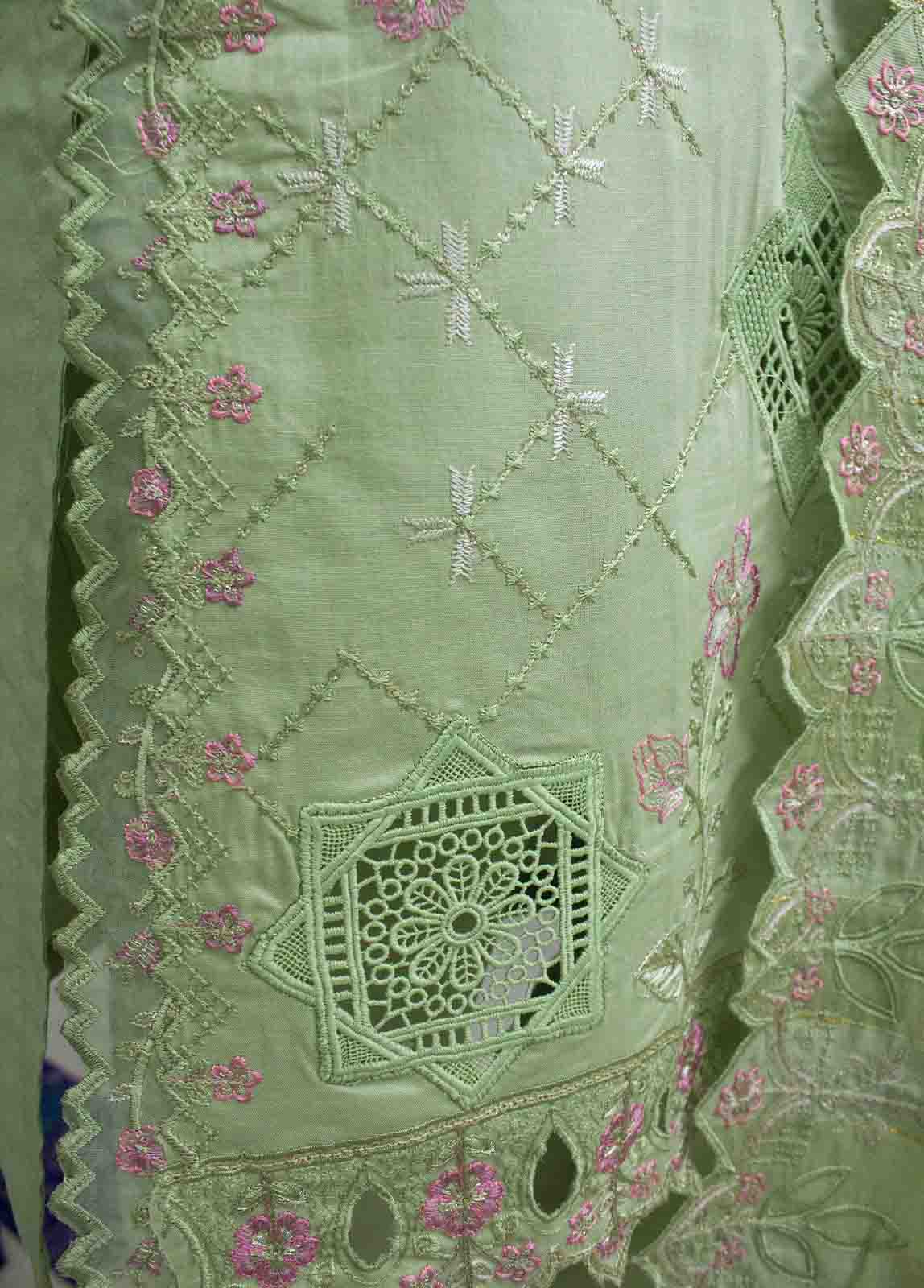 Bin Saeed Fabric - WCTF-011- 3 Piece Embroidered Stitched Suit