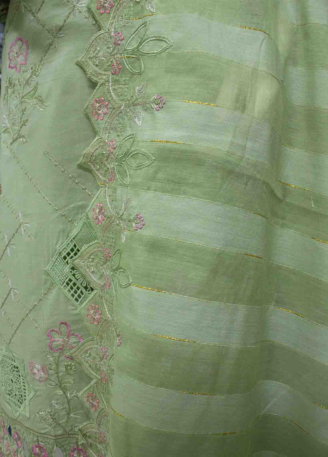 Bin Saeed Fabric - WCTF-011- 3 Piece Embroidered Stitched Suit