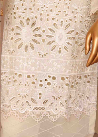 Bin Saeed Fabric - WCTF-012-R-3 Piece Chikankari Stitched Suit