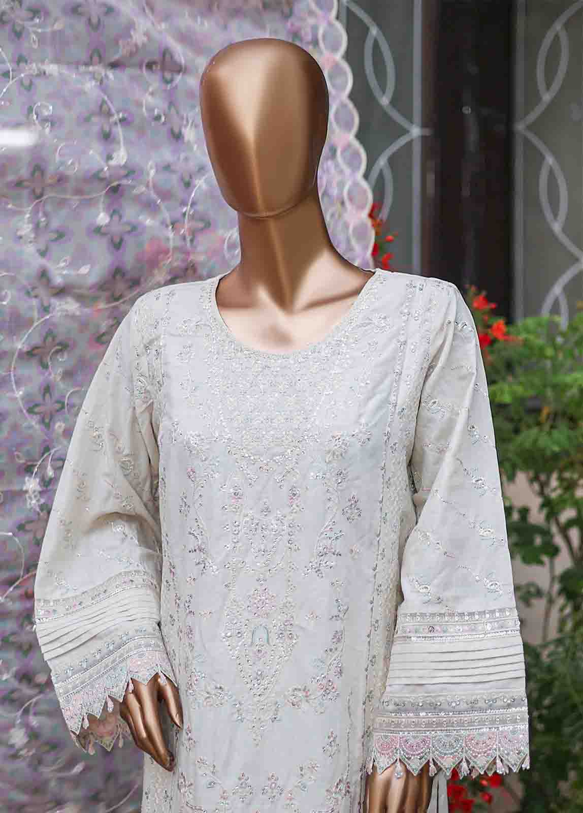 Bin Saeed Fabric - WCTF-012 A- R71  3 Piece Embroidered Stitched Suit