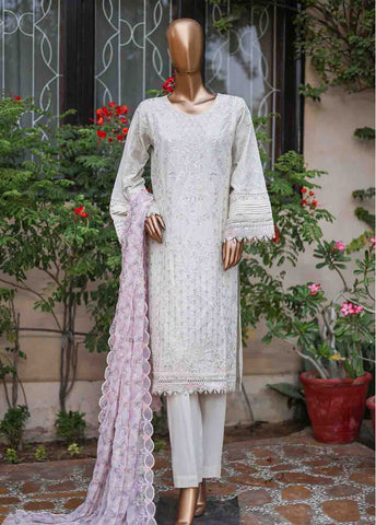 Bin Saeed Fabric - WCTF-012 A- R71  3 Piece Embroidered Stitched Suit
