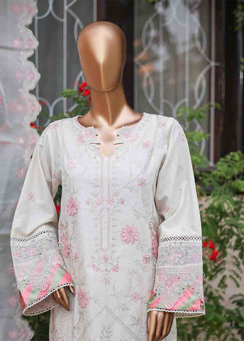 Bin Saeed Fabric - WCTF-012 C- 3 Piece Embroidered Stitched Suit