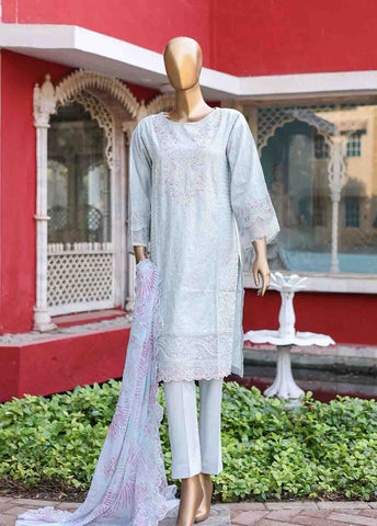 Bin Saeed Fabric - WCTF-013 B- 3 Piece Embroidered Stitched Suit