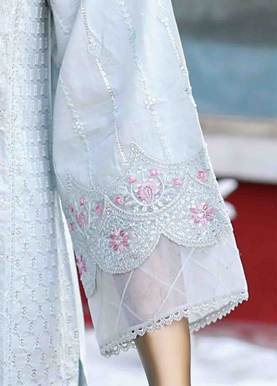 Bin Saeed Fabric - WCTF-013 B- 3 Piece Embroidered Stitched Suit