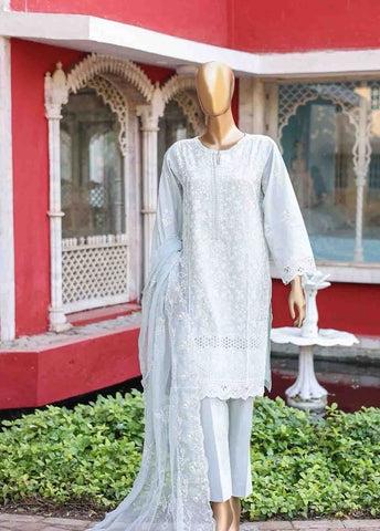 Bin Saeed Fabric - WCTF-013 C- 3 Piece Embroidered Stitched Suit