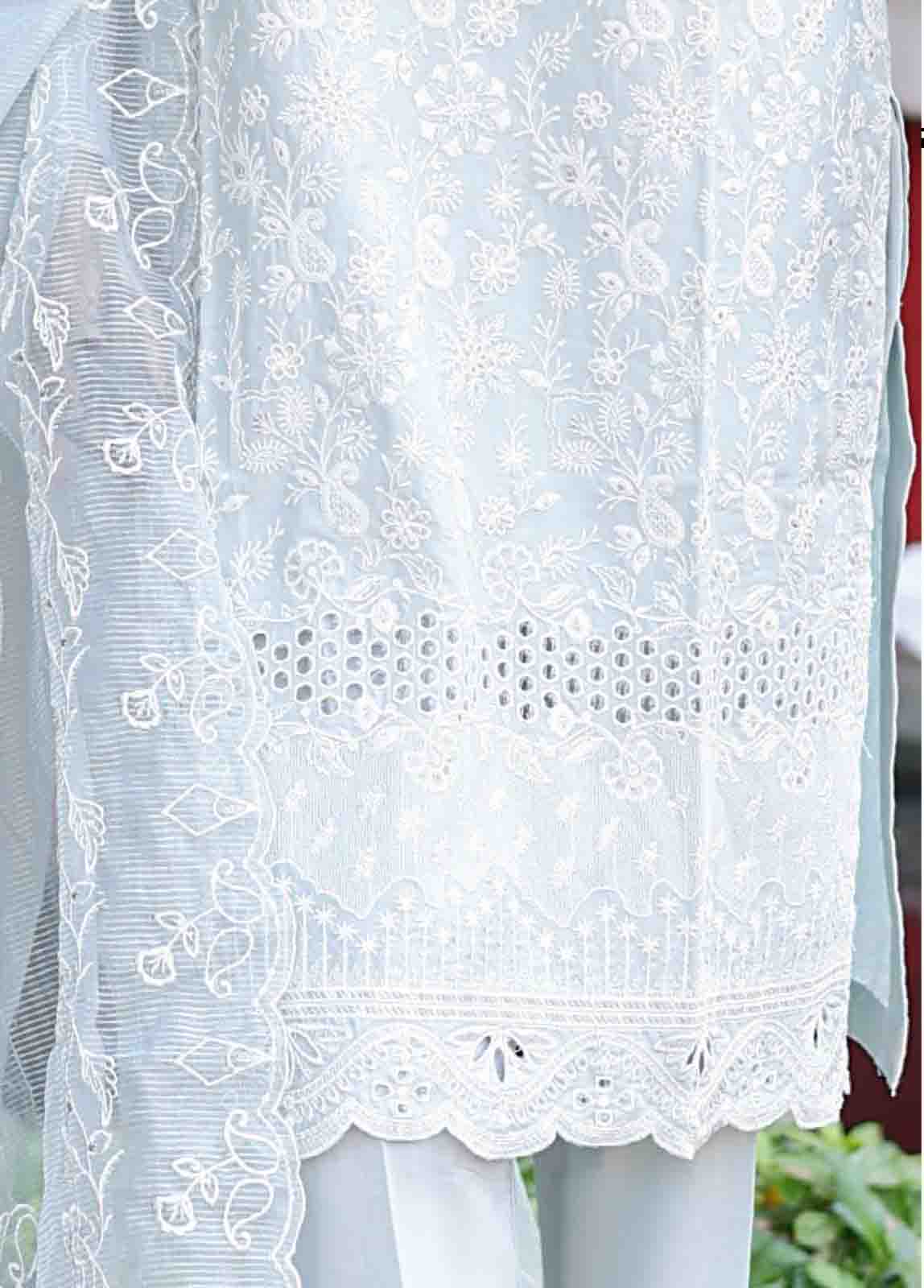Bin Saeed Fabric - WCTF-013 C- 3 Piece Embroidered Stitched Suit