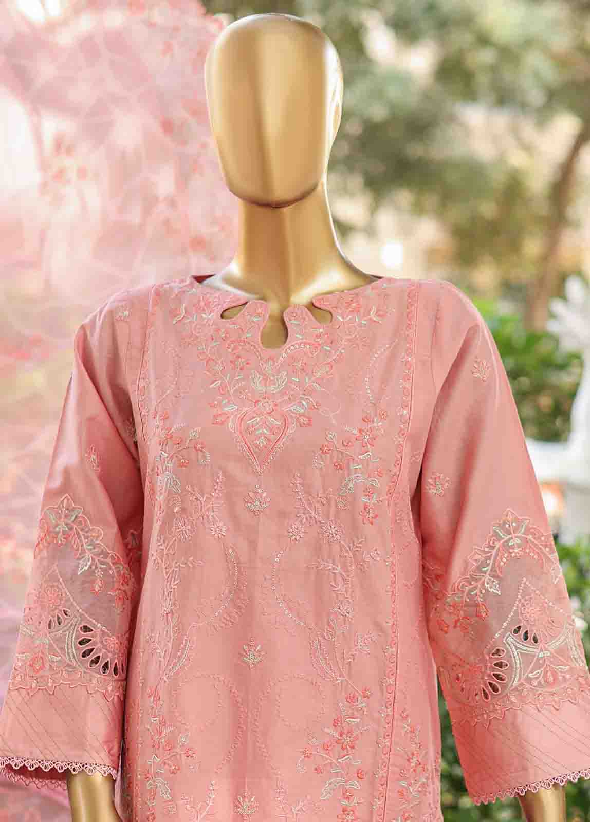 Bin Saeed Fabric - WCTF-015 A- 3 Piece Embroidered Stitched Suit