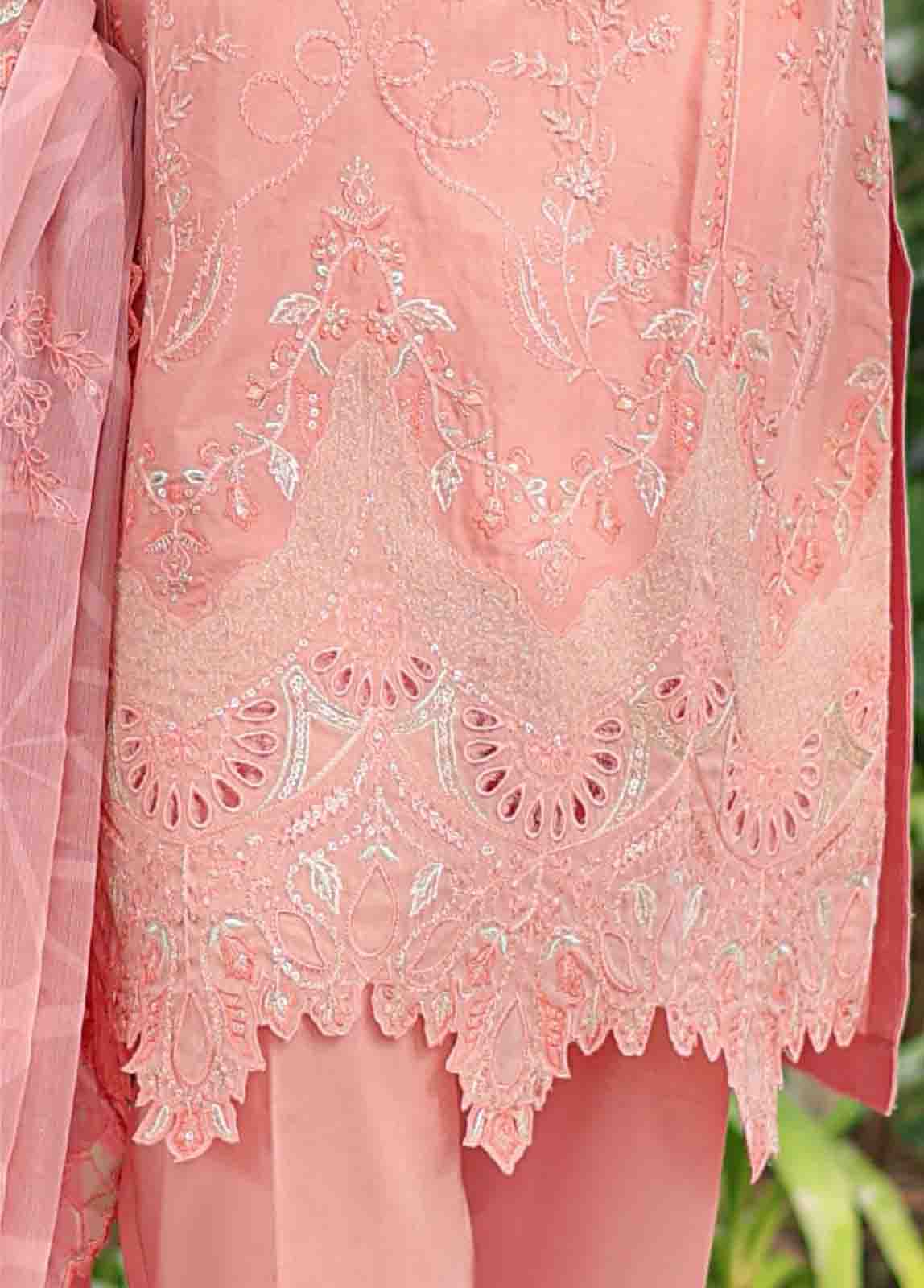 Bin Saeed Fabric - WCTF-015 A- 3 Piece Embroidered Stitched Suit
