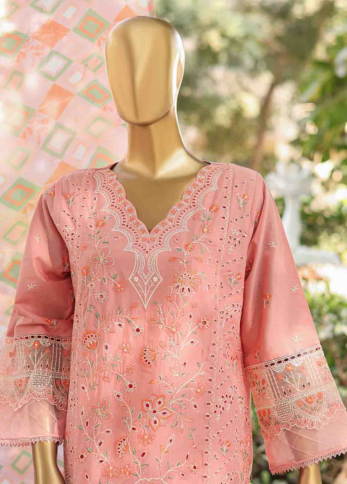 Bin Saeed Fabric - WCTF-015 B- 3 Piece Embroidered Stitched Suit