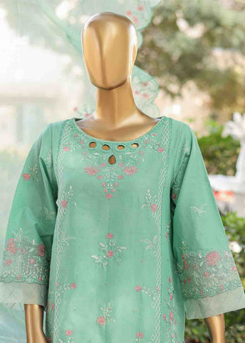 Bin Saeed Fabric - WCTF-016 A- 3 Piece Embroidered Stitched Suit