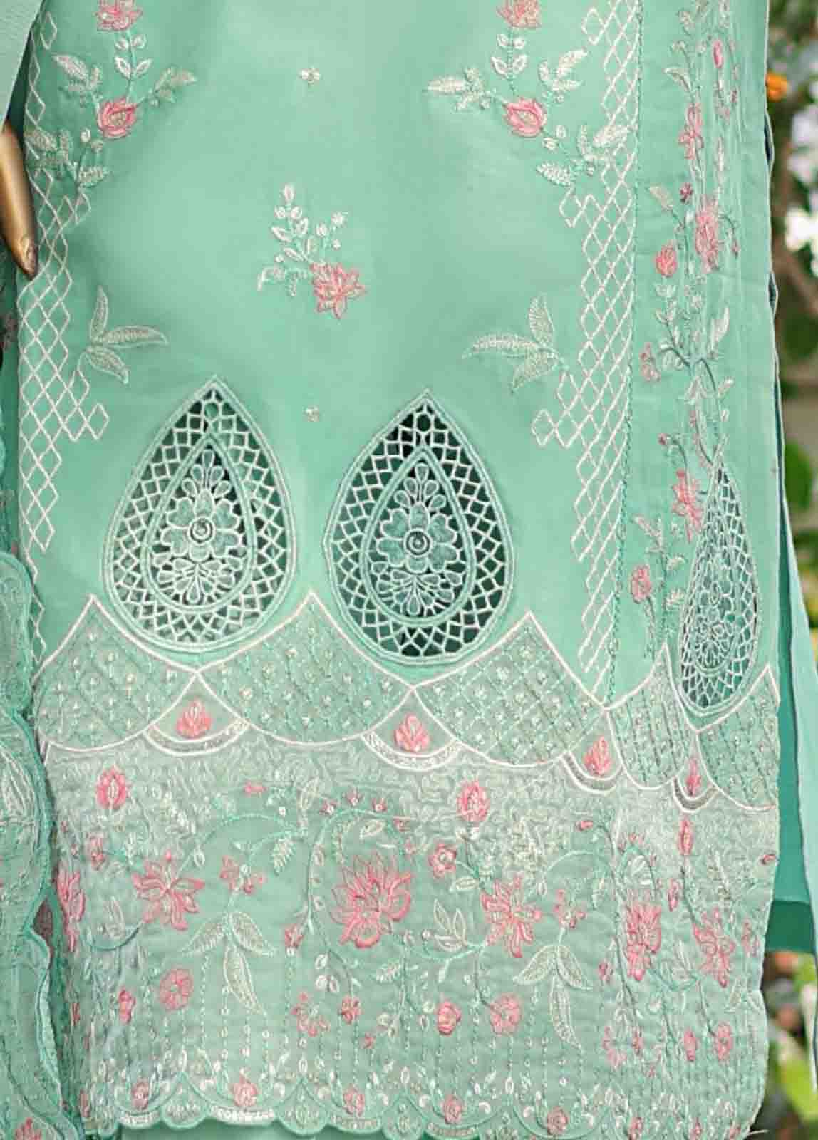Bin Saeed Fabric - WCTF-016 A- 3 Piece Embroidered Stitched Suit