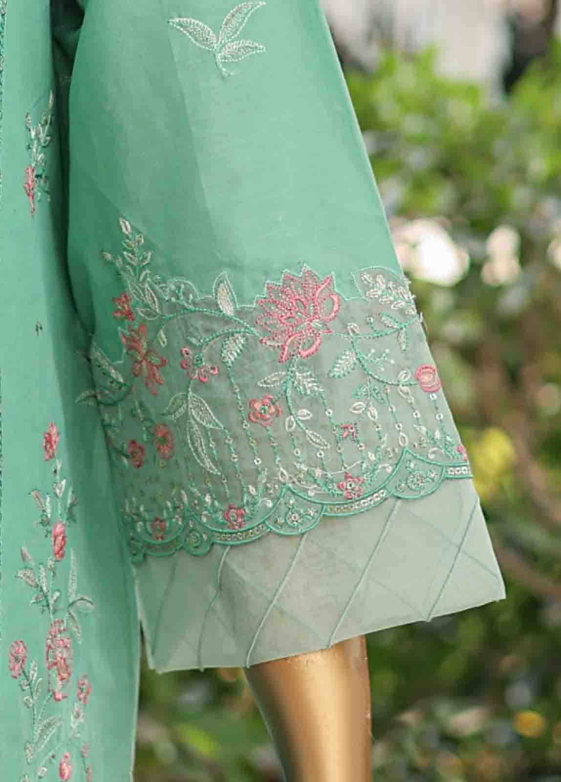 Bin Saeed Fabric - WCTF-016 A- 3 Piece Embroidered Stitched Suit