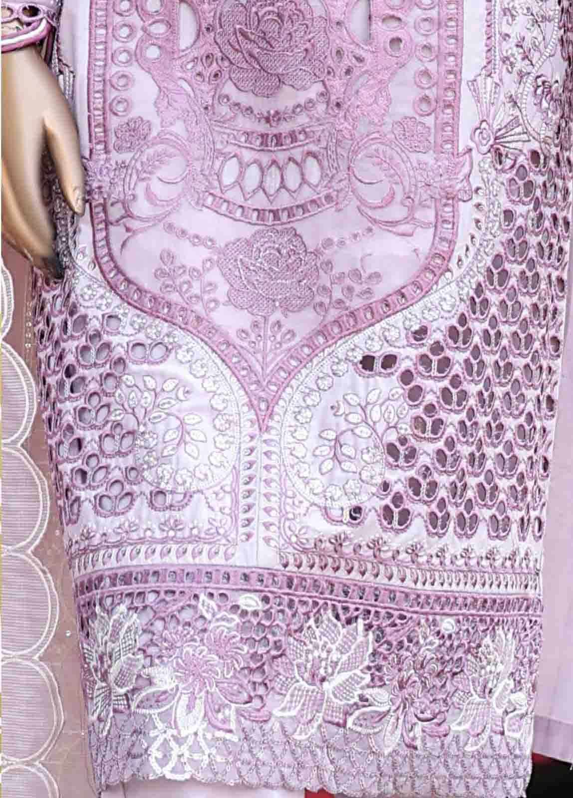 Bin Saeed Fabric - WCTF-017 C- 3 Piece Embroidered Stitched Suit