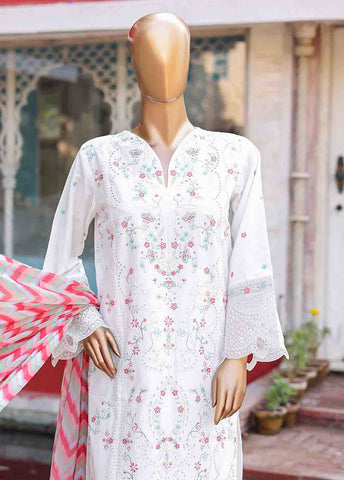 Bin Saeed Fabric - WCTF-018 A- 3 Piece Embroidered Stitched Suit