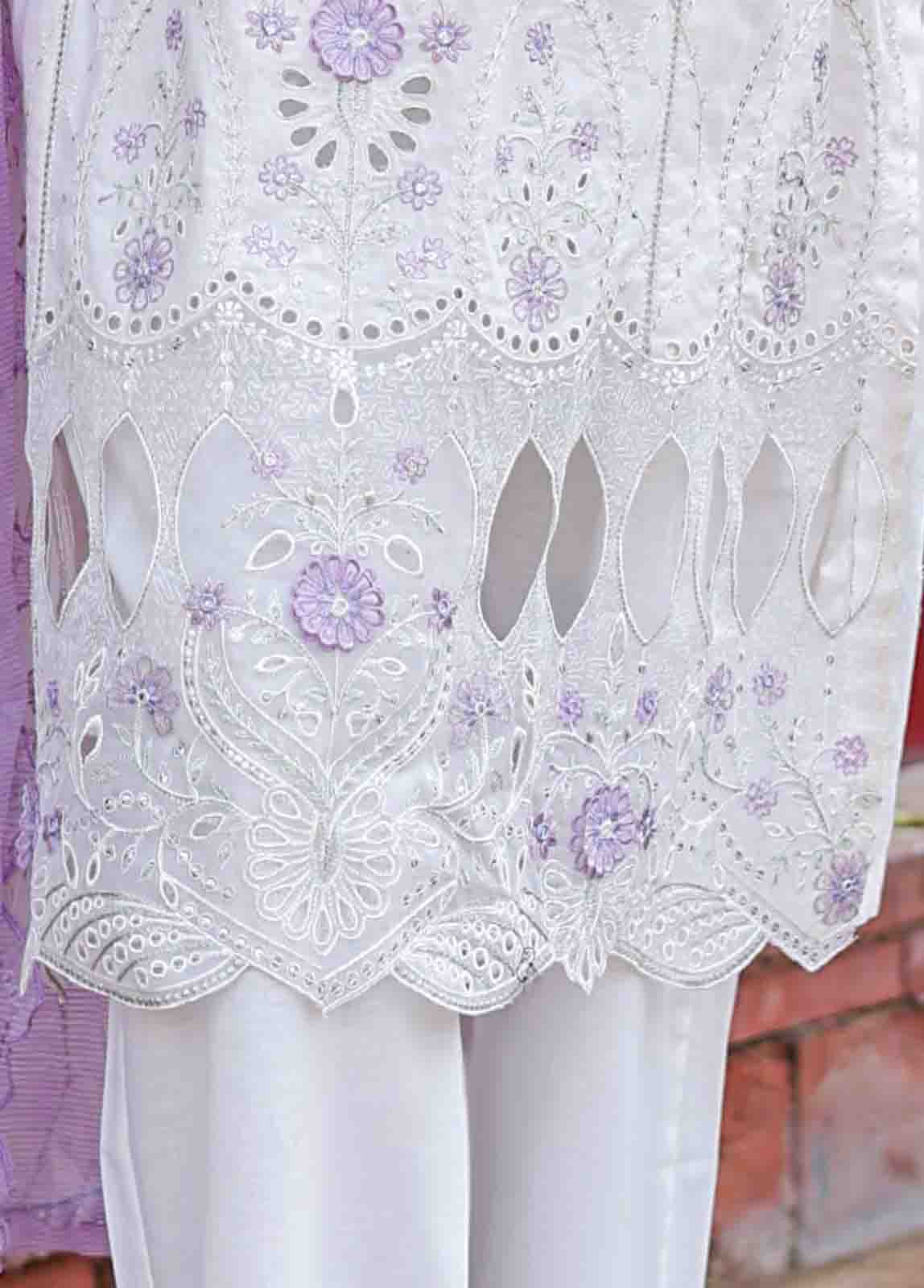 Bin Saeed Fabric - WCTF-018 C- 3 Piece Embroidered Stitched Suit