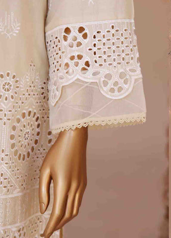 Bin Saeed Fabric - WCTF-019-R-3 Piece Chikankari Stitched Suit