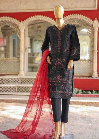 Bin Saeed Fabric - WCTF-020 B- 3 Piece Embroidered Stitched Suit