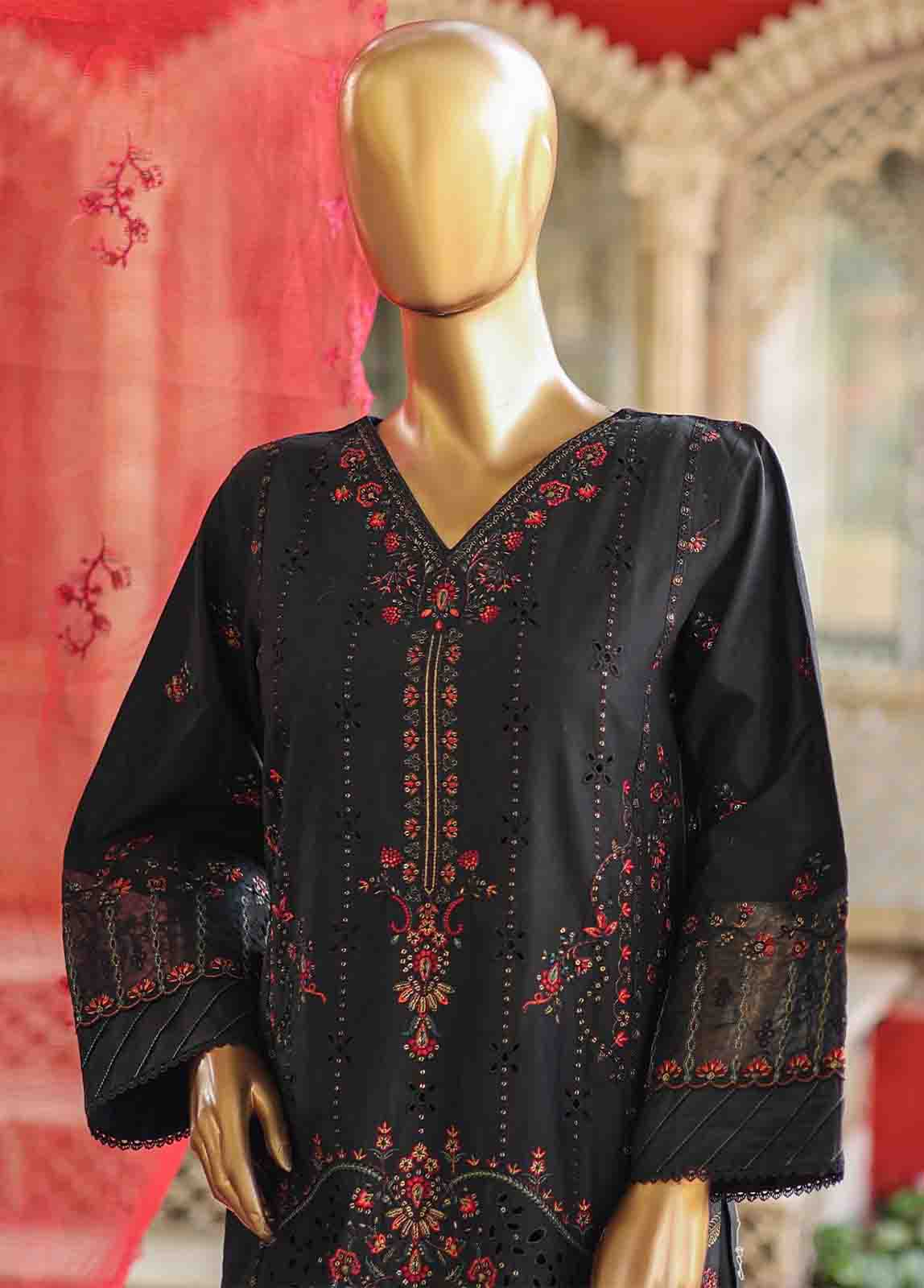 Bin Saeed Fabric - WCTF-020 B- 3 Piece Embroidered Stitched Suit
