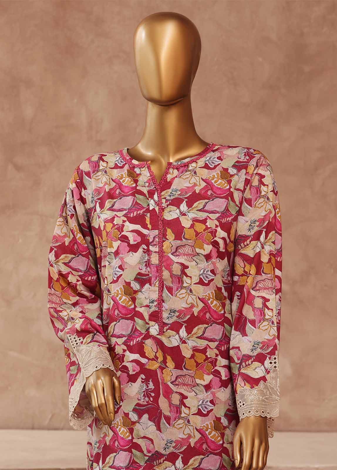 Bin Saeed Fabric - WE-001- 2 Piece Embroidered Stitched Co-ords