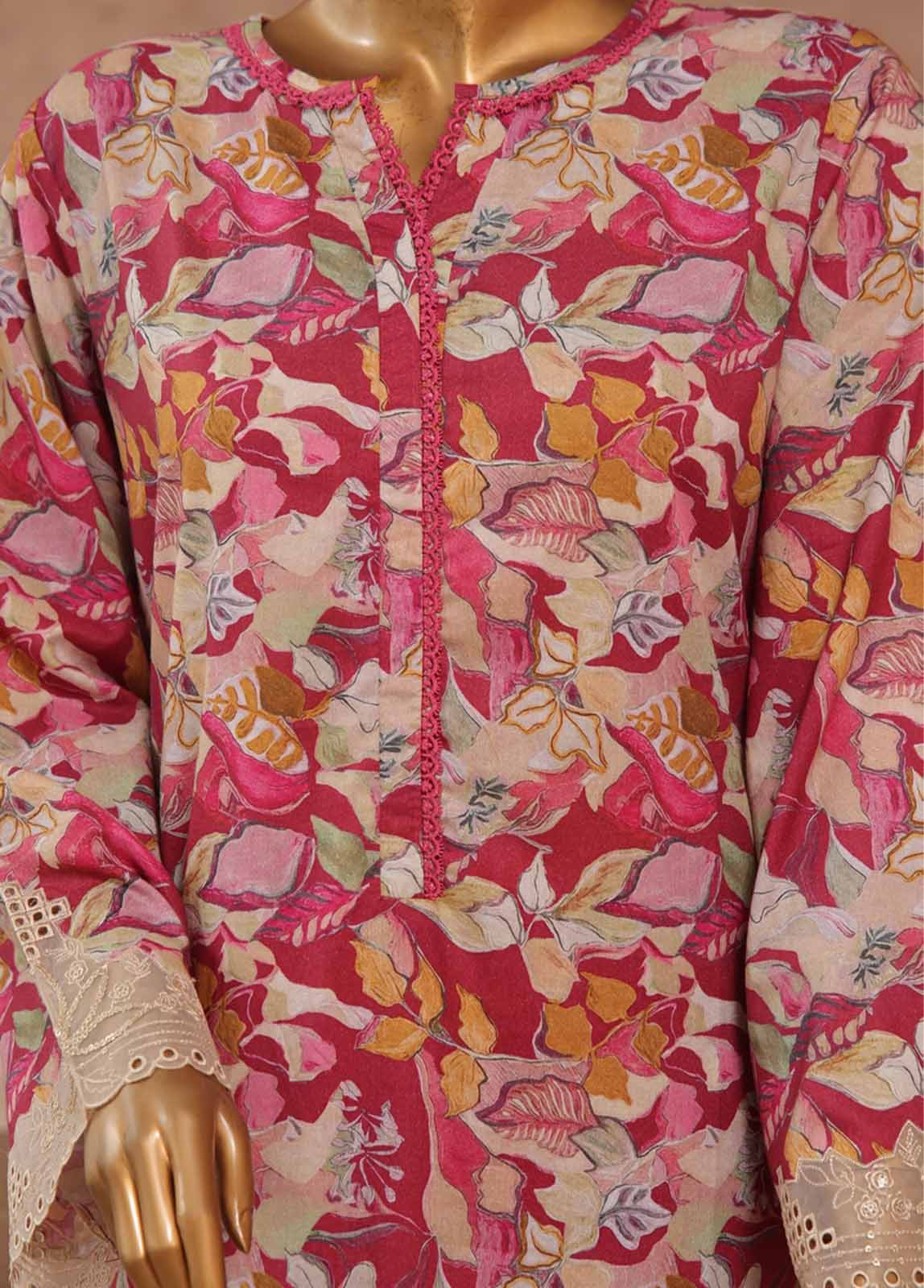 Bin Saeed Fabric - WE-001- 2 Piece Embroidered Stitched Co-ords