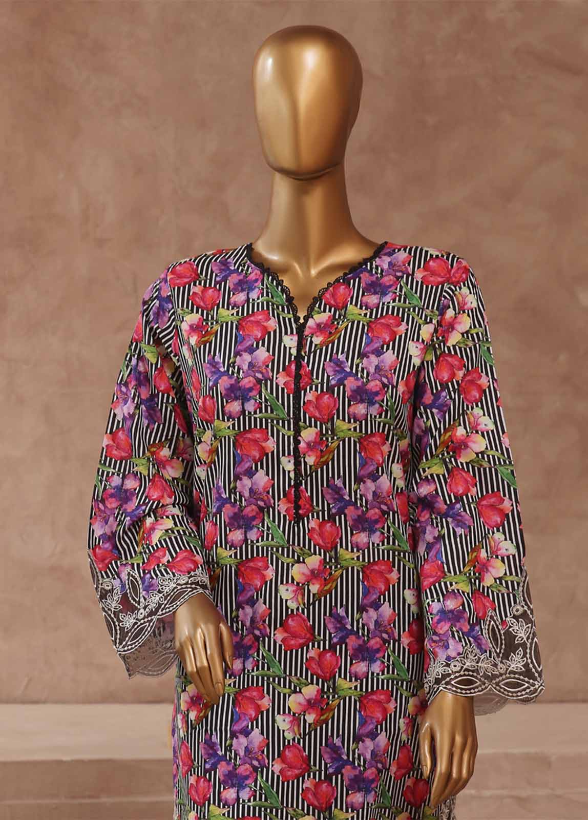 Bin Saeed Fabric - WE-003- 2 Piece Embroidered Stitched Co-ords