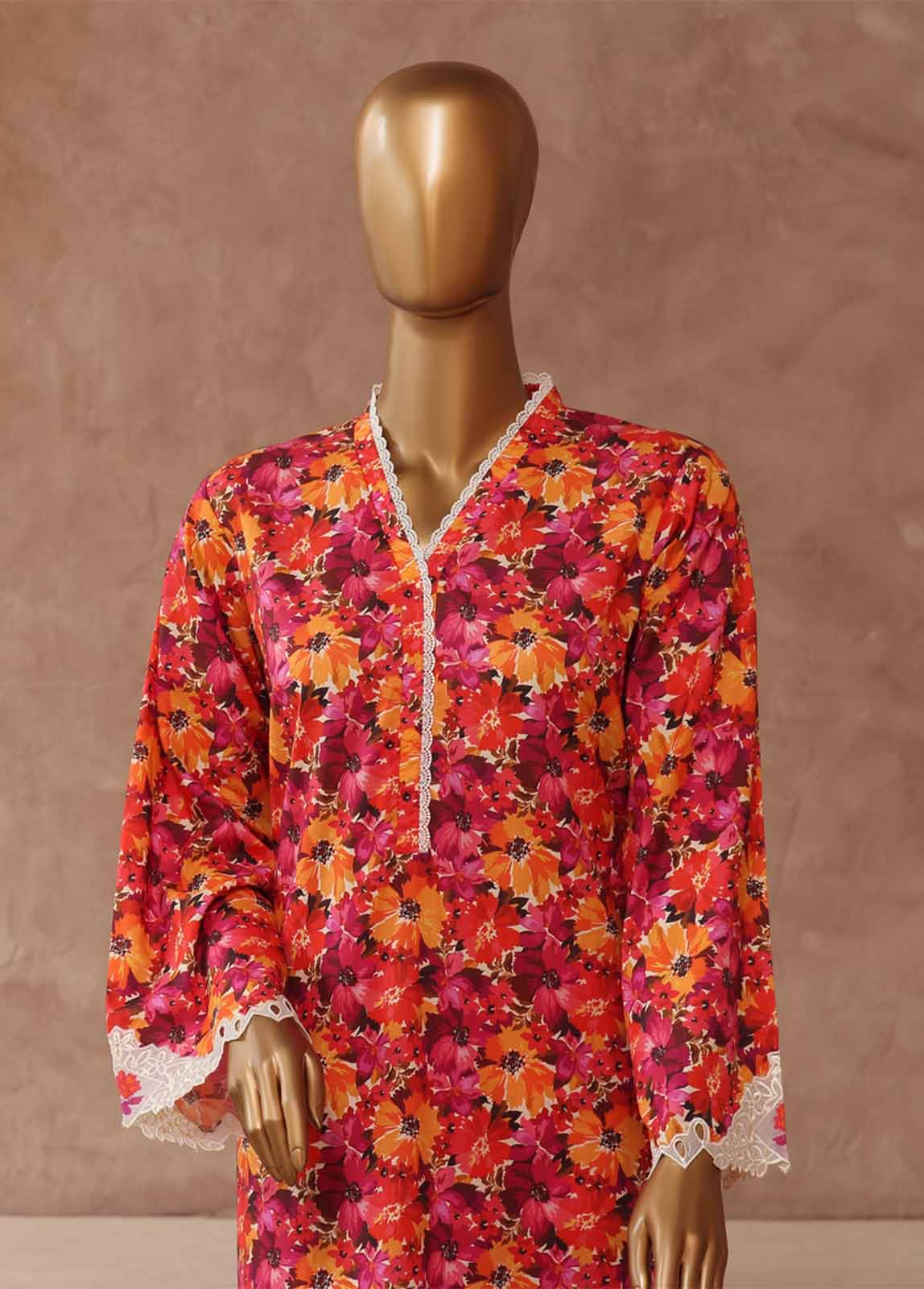 Bin Saeed Fabric - WE-015- 2 Piece Embroidered Stitched Co-ords