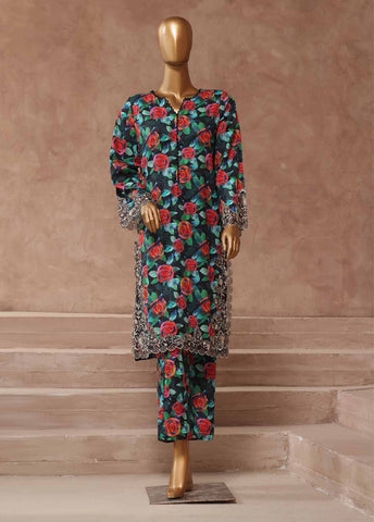 Bin Saeed Fabric - WE-018- 2 Piece Embroidered Stitched Co-ords
