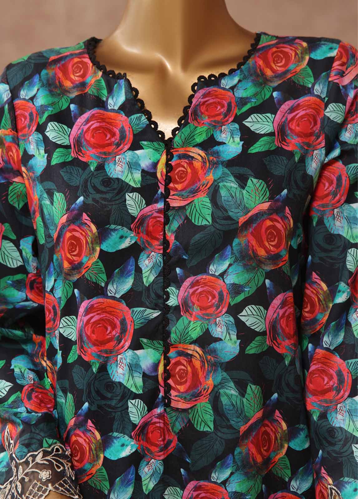 Bin Saeed Fabric - WE-018- 2 Piece Embroidered Stitched Co-ords