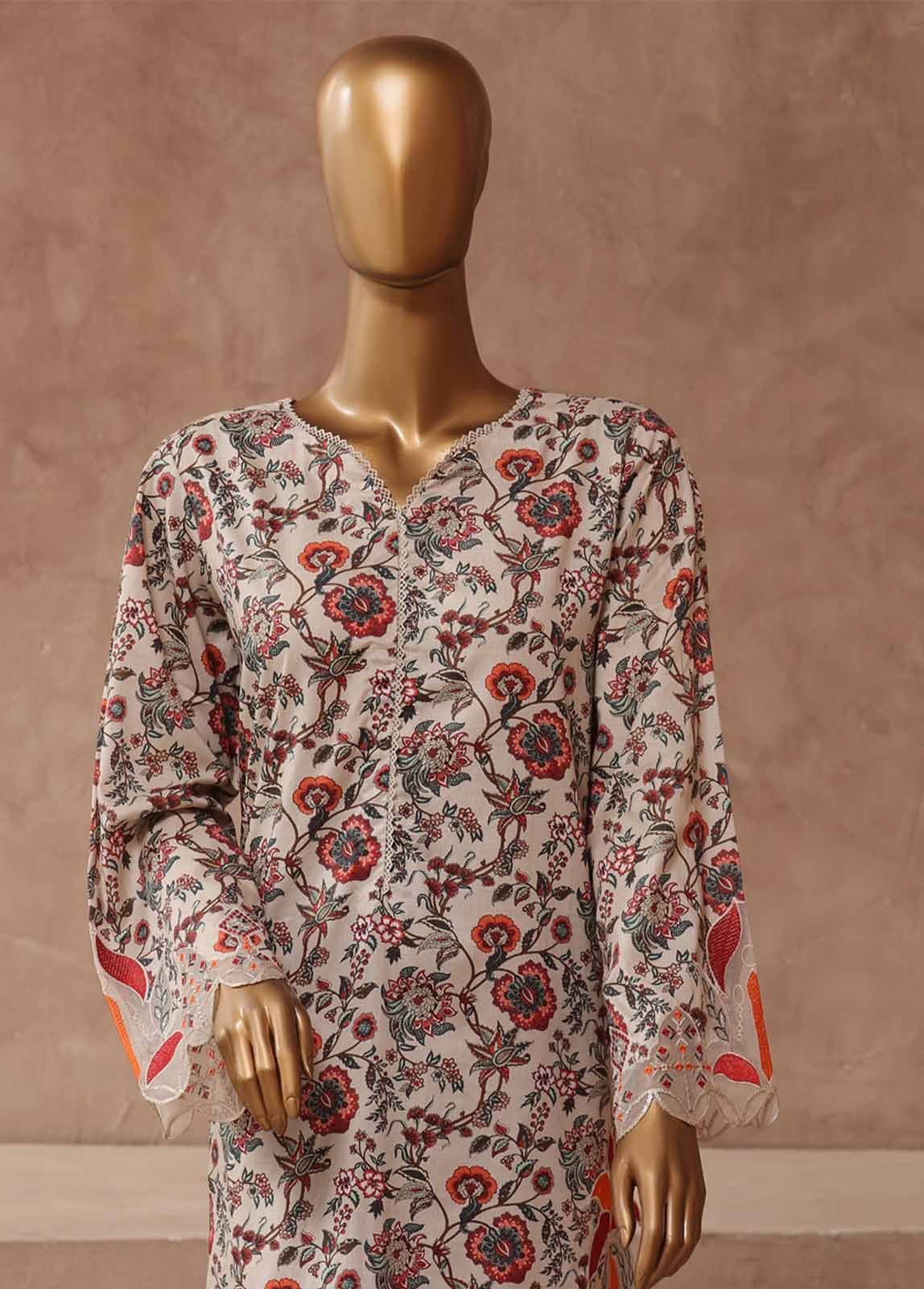 Bin Saeed Fabric - WE-021- 2 Piece Embroidered Stitched Co-ords