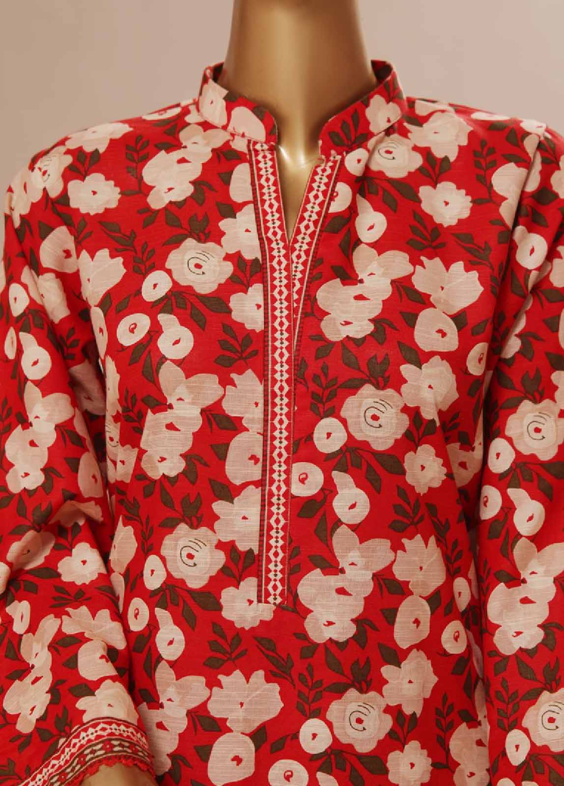 Bin Saeed Fabric - WK-0094 R-3 Piece Khaddar Printed Suit