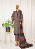 WK-0102-PR R77- 3 Piece Khaddar Printed Stitched Suit